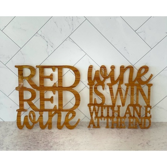 Acrylic Funny Wine Coasters - Picture 1 of 4